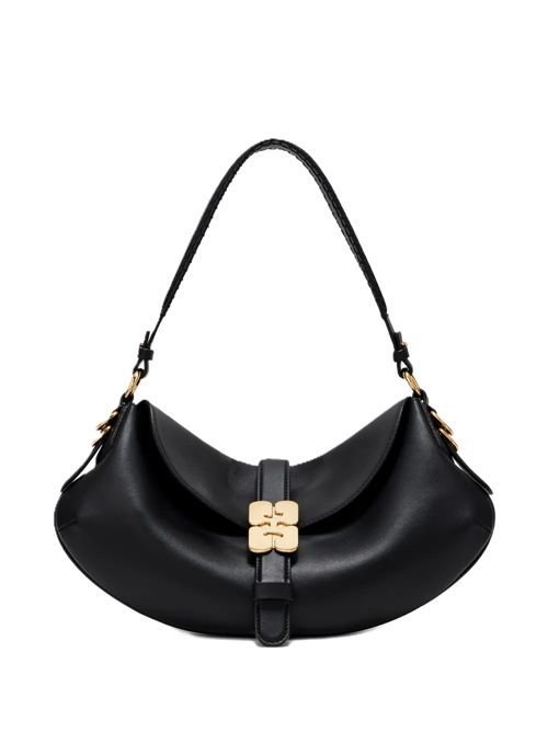 GANNIBorsa a spalla con fibbia Ganni | B2070049099 BLACK